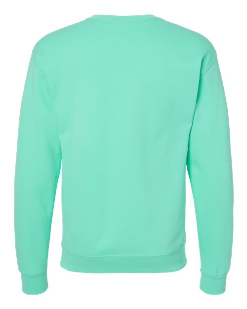 JERZEES NuBlend® Crewneck Sweatshirt 562MR Cool Mint Custom Embroidered Business Logo