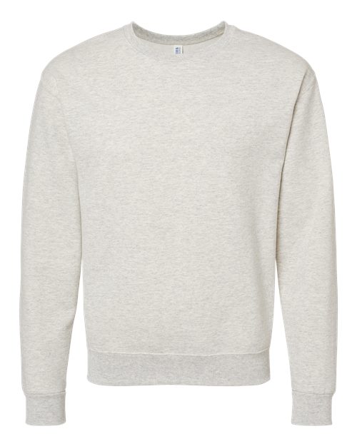 JERZEES NuBlend® Crewneck Sweatshirt 562MR Oatmeal Heather Custom Embroidered Business Logo