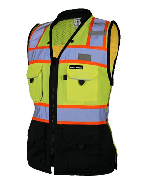 Kishigo Women's Premium Black Series Heavy Duty Surveyors Vest 8120