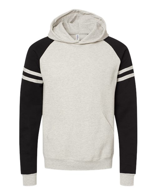 JERZEES Unisex Nublend Varsity Colorblocked Raglan Hooded Sweatshirt 97CR