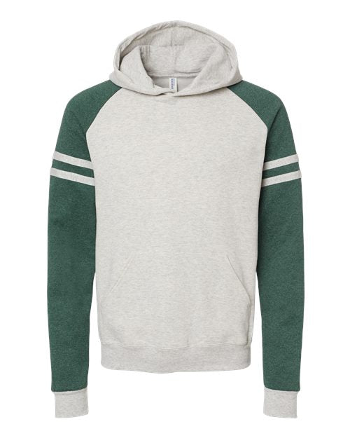 JERZEES Unisex Nublend Varsity Colorblocked Raglan Hooded Sweatshirt 97CR
