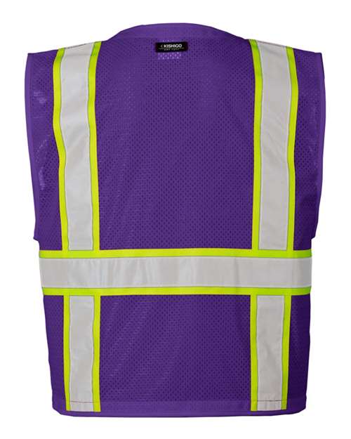 Kishigo EV Series® Enhanced Visibility Multi-Pocket Mesh Vest B100-111