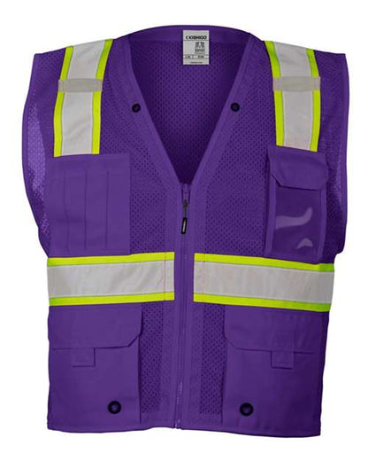 Kishigo EV Series® Enhanced Visibility Multi-Pocket Mesh Vest B100-111