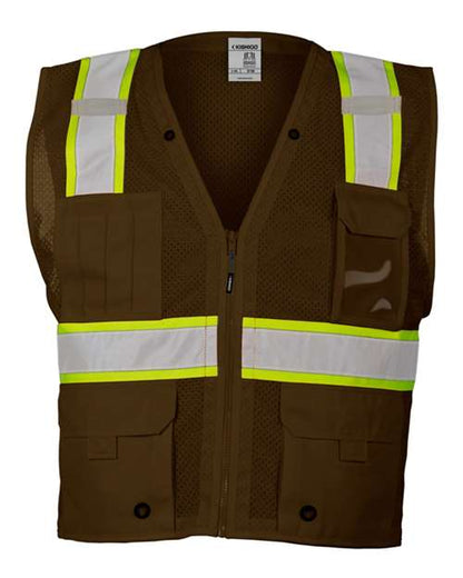 Kishigo EV Series® Enhanced Visibility Multi-Pocket Mesh Vest B100-111
