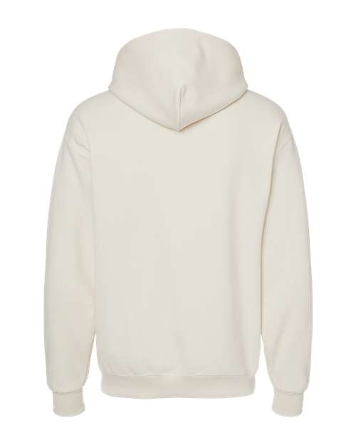 JERZEES NuBlend® Hooded Sweatshirt 996MR Sweet Cream Heather Custom Embroidered Business Logo