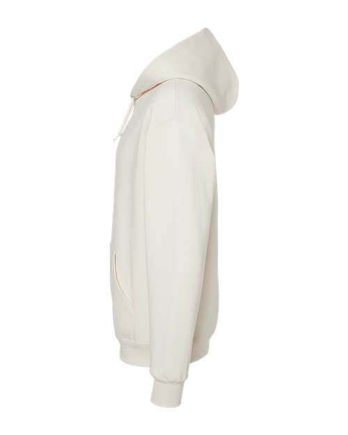 JERZEES NuBlend® Hooded Sweatshirt 996MR Sweet Cream Heather Custom Embroidered Business Logo