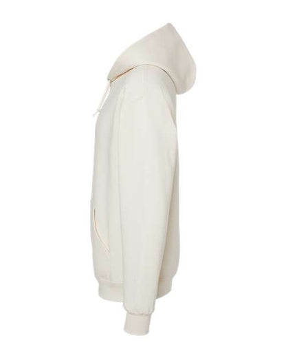 JERZEES NuBlend® Hooded Sweatshirt 996MR Sweet Cream Heather Custom Embroidered Business Logo