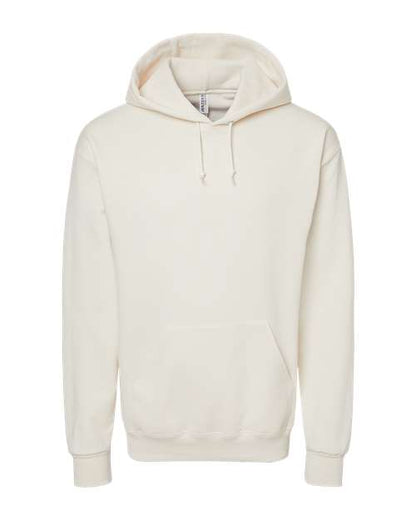 JERZEES NuBlend® Hooded Sweatshirt 996MR Sweet Cream Heather Custom Embroidered Business Logo