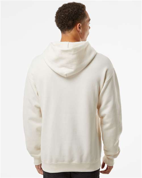 JERZEES NuBlend® Hooded Sweatshirt 996MR Sweet Cream Heather Custom Embroidered Business Logo