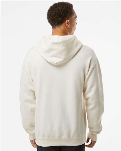 JERZEES NuBlend® Hooded Sweatshirt 996MR Sweet Cream Heather Custom Embroidered Business Logo
