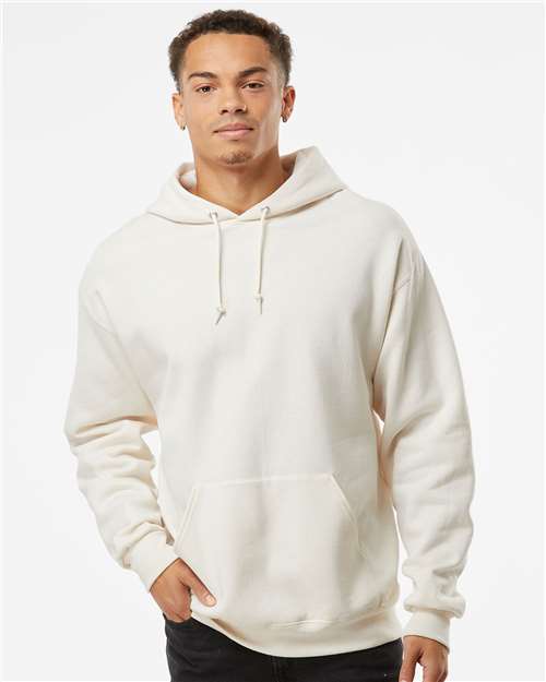 JERZEES NuBlend® Hooded Sweatshirt 996MR Sunset Coral Custom Embroidered Business Logo