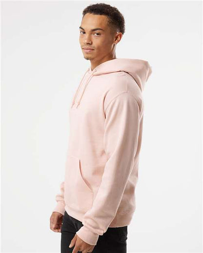 JERZEES NuBlend® Hooded Sweatshirt 996MR Blush Pink Custom Embroidered Business Logo
