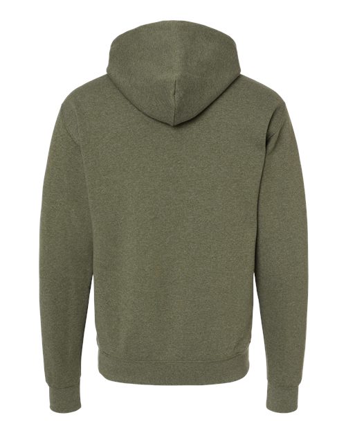 JERZEES NuBlend® Hooded Sweatshirt 996MR Military Green Heather Custom Embroidered Business Logo