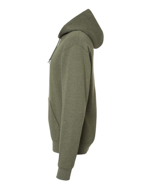 JERZEES NuBlend® Hooded Sweatshirt 996MR Military Green Heather Custom Embroidered Business Logo