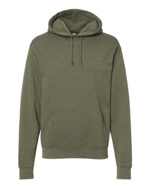 JERZEES NuBlend® Hooded Sweatshirt 996MR Military Green Heather Custom Embroidered Business Logo