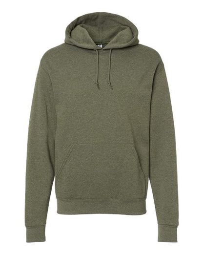 JERZEES NuBlend® Hooded Sweatshirt 996MR Military Green Custom Embroidered Business Logo