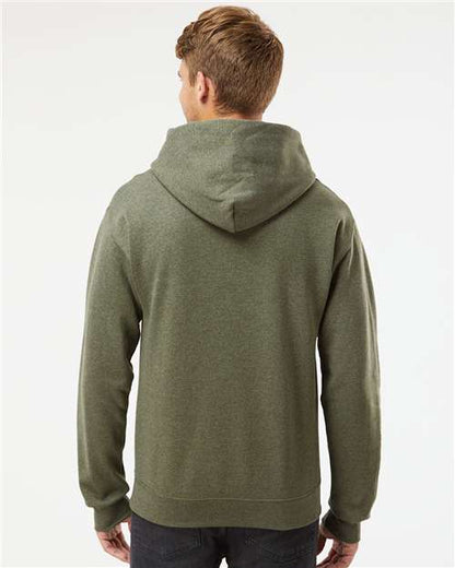 JERZEES NuBlend® Hooded Sweatshirt 996MR Military Green Heather Custom Embroidered Business Logo