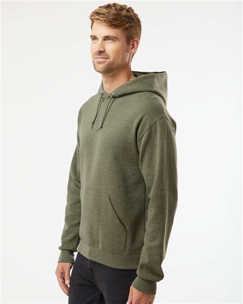 JERZEES NuBlend® Hooded Sweatshirt 996MR Military Green Heather Custom Embroidered Business Logo