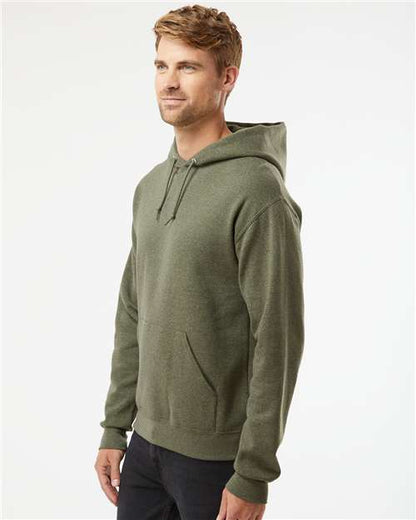 JERZEES NuBlend® Hooded Sweatshirt 996MR Military Green Heather Custom Embroidered Business Logo