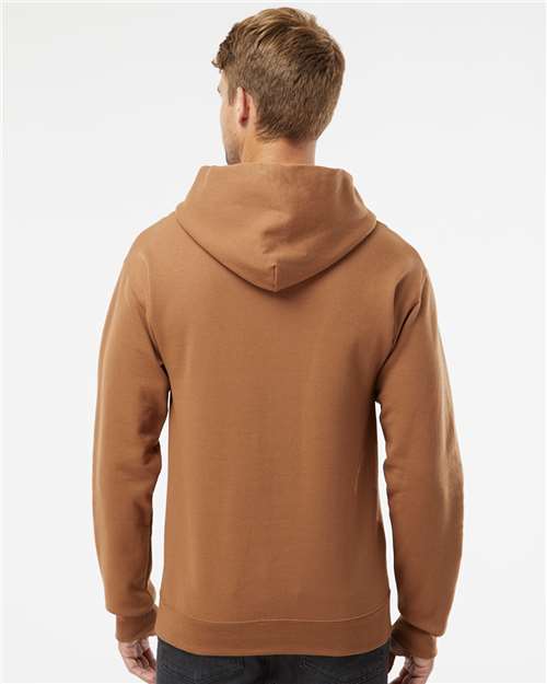 JERZEES NuBlend® Hooded Sweatshirt 996MR Golden Pecan Custom Embroidered Business Logo