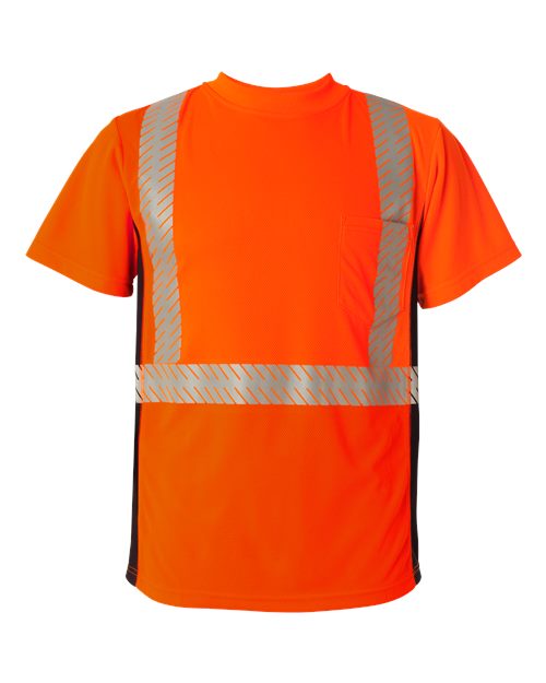 Kishigo Unisex Premium Black Series Breathable Tape Class 2 T-Shirt 2253