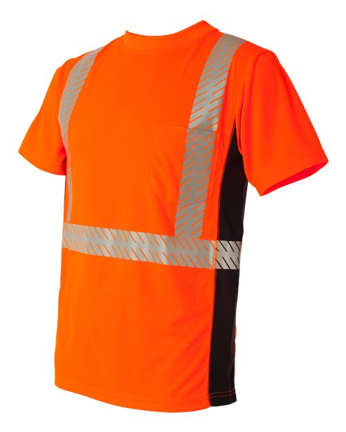 Kishigo Unisex Premium Black Series Breathable Tape Class 2 T-Shirt 2253
