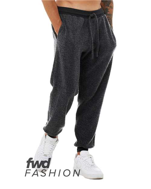 BELLA + CANVAS FWD Fashion Sueded Fleece Jogger 3327 Custom Embroidered Business Logo