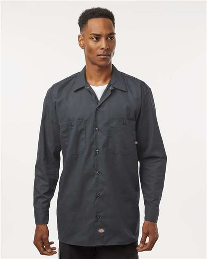 Custom Embroidered  Dickies Industrial Long Sleeve Work Shirt L535  