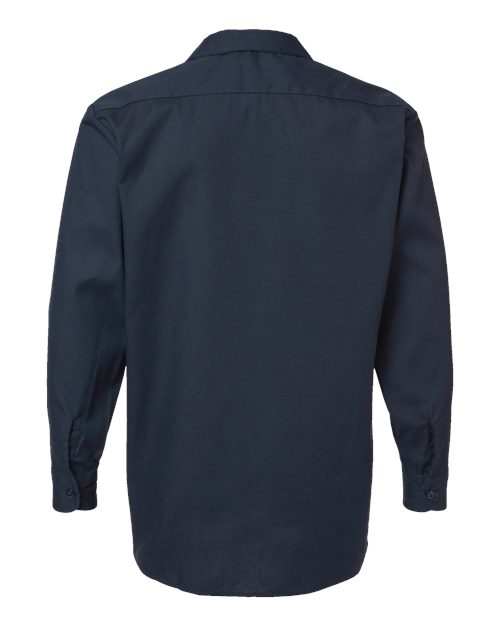 Dickies Industrial Long Sleeve Work Shirt L535 Custom Embroidered Business Logo
