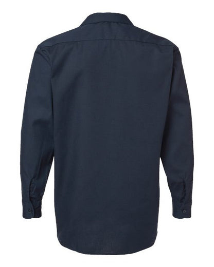Dickies Industrial Long Sleeve Work Shirt L535 Custom Embroidered Business Logo