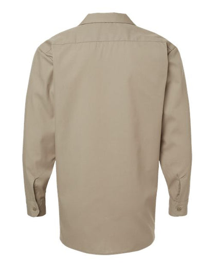 Dickies Industrial Long Sleeve Work Shirt L535 Custom Embroidered Business Logo