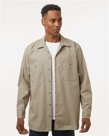 Custom Embroidered  Dickies Industrial Long Sleeve Work Shirt L535  