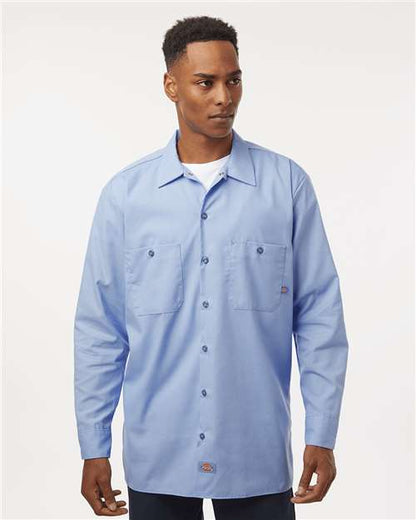 Custom Embroidered  Dickies Industrial Long Sleeve Work Shirt L535  