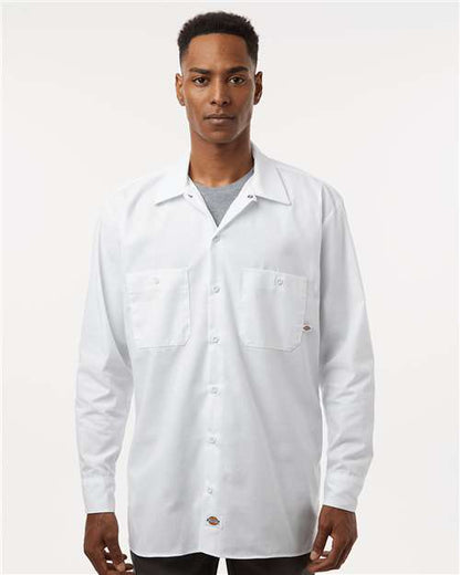 Custom Embroidered  Dickies Industrial Long Sleeve Work Shirt L535  