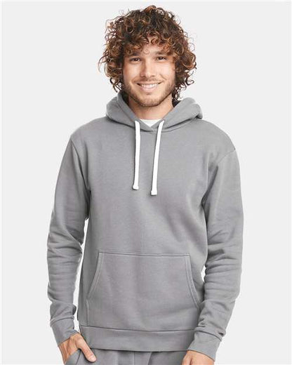 Custom Embroidered  Next Level Santa Barbara Hoodie 9303 Lead Grey