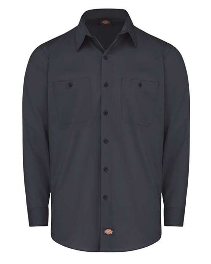Dickies Industrial Worktech Ventilated Long Sleeve Work Shirt LL51 Custom Embroidered Business Logo