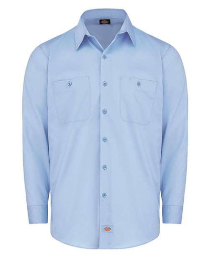 Dickies Industrial Worktech Ventilated Long Sleeve Work Shirt LL51 Custom Embroidered Business Logo