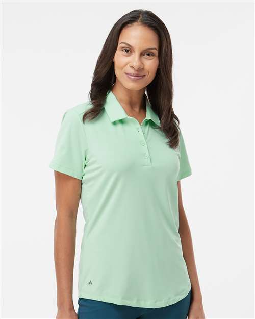 Adidas Women's Ultimate Solid Polo A515 Custom Embroidered Business Logo