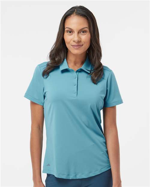 Adidas Women's Ultimate Solid Polo A515 Custom Embroidered Business Logo