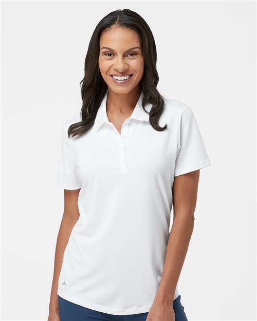 Adidas Women's Ultimate Solid Polo A515 Custom Embroidered Business Logo