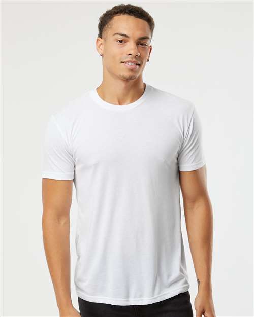Custom Embroidered  Next Level Triblend T-Shirt 6010 White