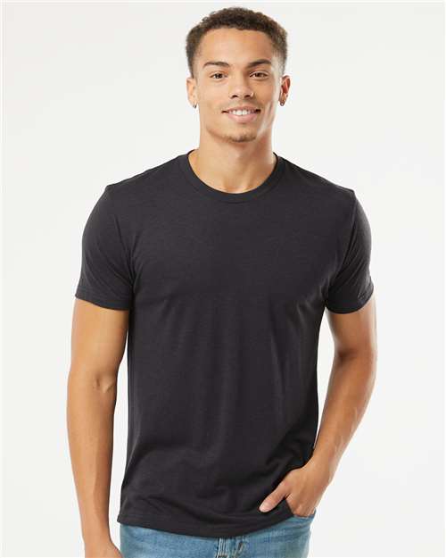 Custom Embroidered  Next Level Triblend T-Shirt 6010 Graphite Black