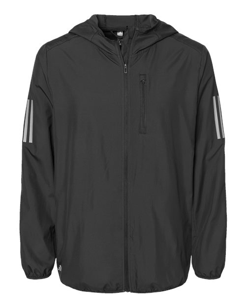 Adidas Hooded Full-Zip Windbreaker A524 Custom Embroidered Business Logo