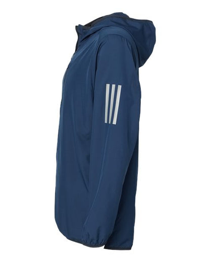 Adidas Hooded Full-Zip Windbreaker A524 Custom Embroidered Business Logo