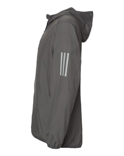 Adidas Hooded Full-Zip Windbreaker A524 Custom Embroidered Business Logo