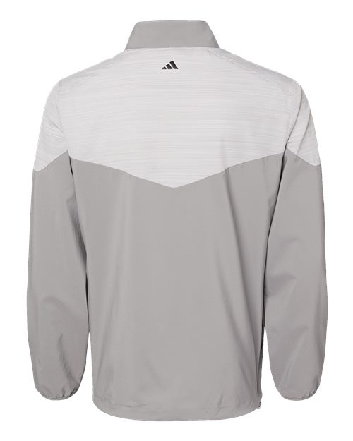 Adidas Heather Chevron Quarter-Zip Windshirt A546 Custom Embroidered Business Logo