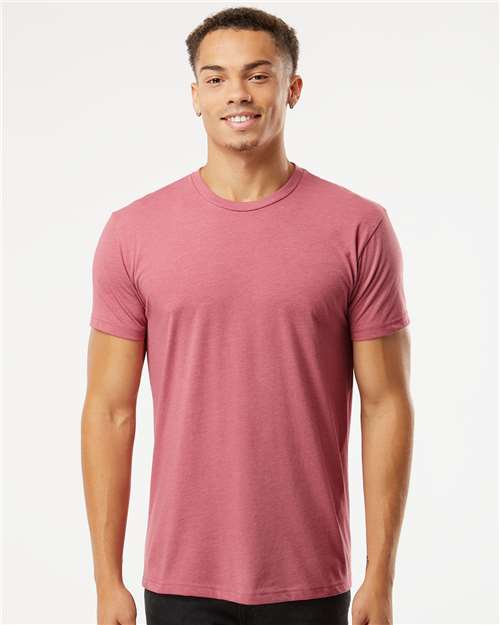 Custom Embroidered  Next Level CVC T-Shirt 6210 Heather Mauve
