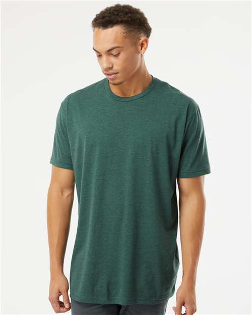Custom Embroidered  Next Level CVC T-Shirt 6210 Heather Forest Green