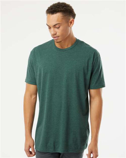 Custom Embroidered  Next Level CVC T-Shirt 6210 Heather Forest Green