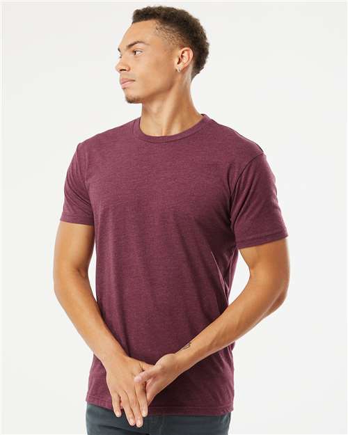 Custom Embroidered  Next Level CVC T-Shirt 6210 Heather Maroon